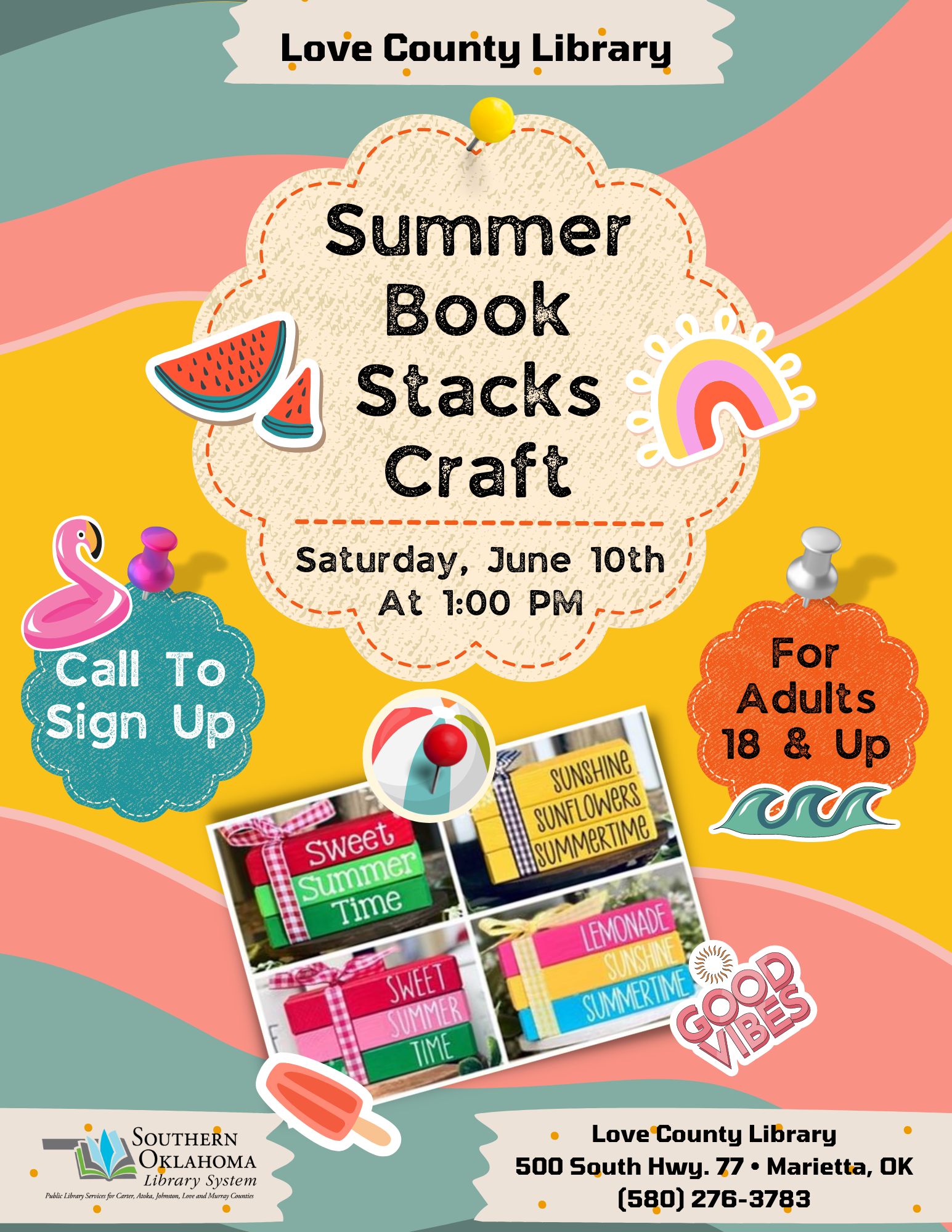 Summer Book Stacks LCL Flyer