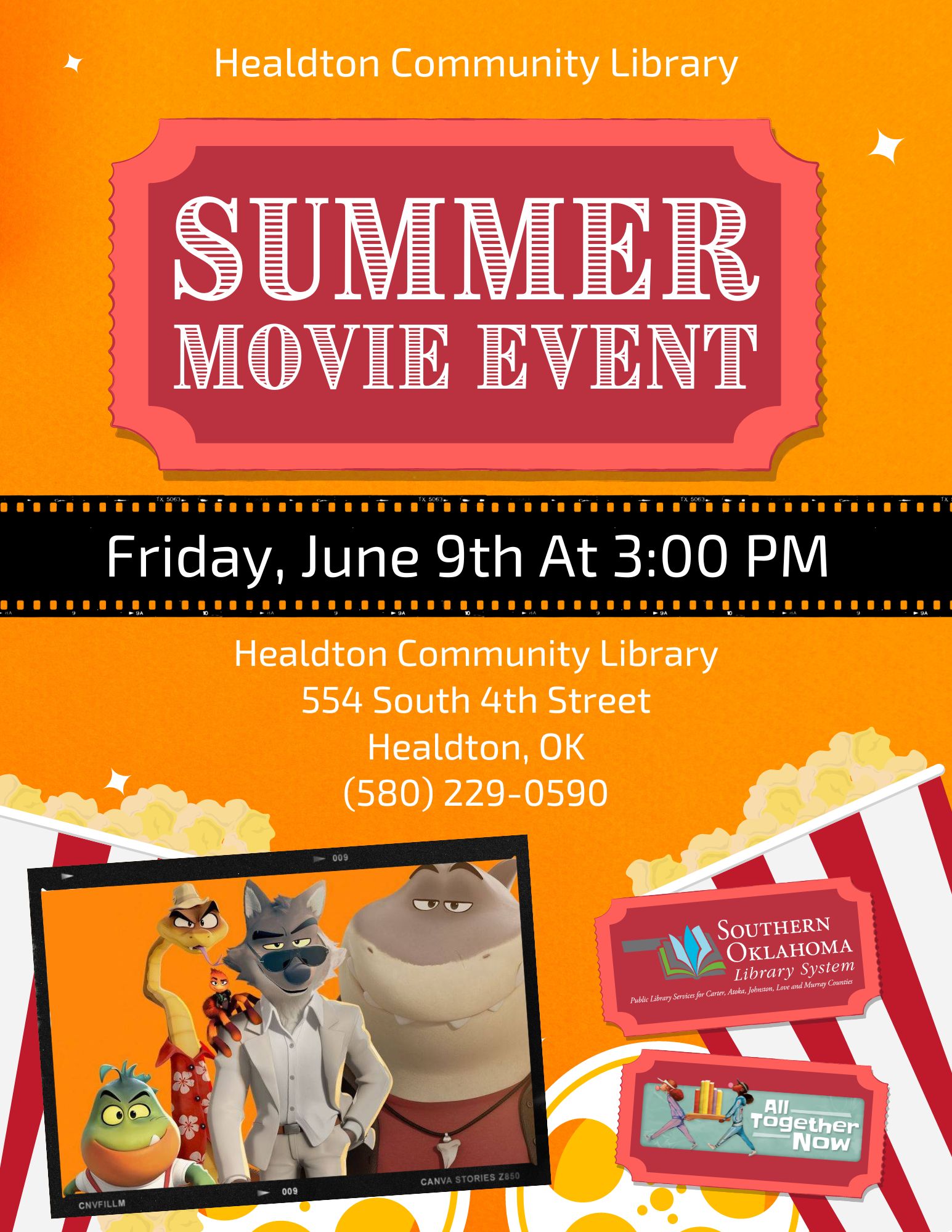 Summer Movie Bad Guys SRP HCL Flyer 2023