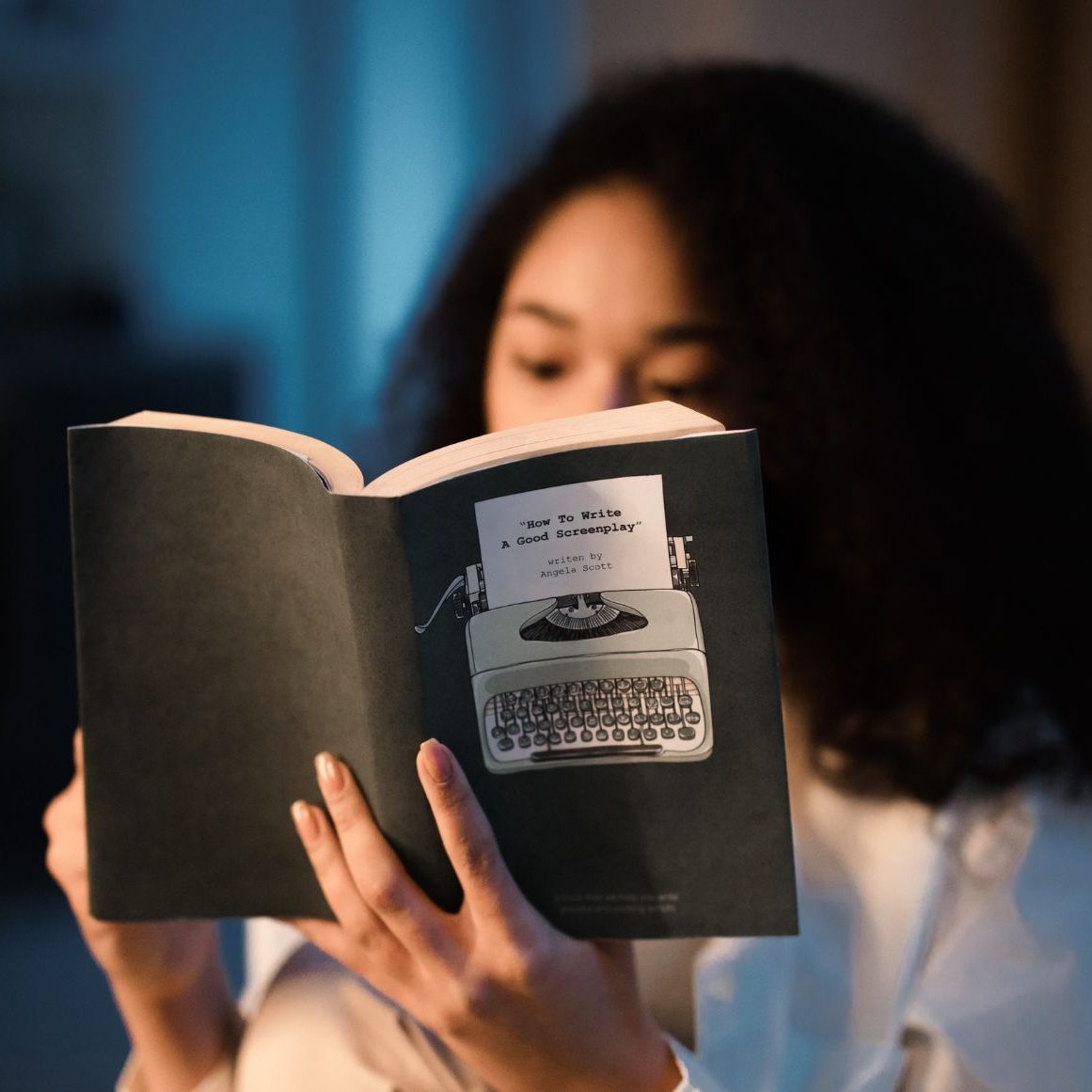 women with book